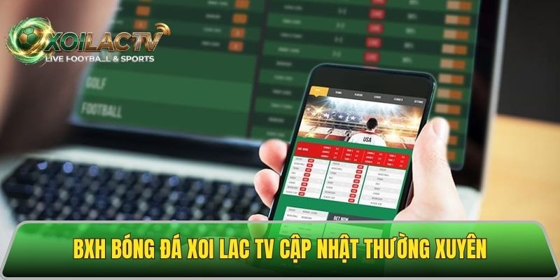 BXH bóng đá các giải đấu update liên tục mỗi giờ